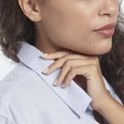 Histoire D'Or Boucles D'oreilles Puces Lisianthus Or Jaune Oxyde -Boucles d'oreilles pendantes Soldes Boutique B3OFJZW938 model0