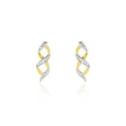 Histoire D'Or Boucles D'oreilles Or Jaune Serj Oxydes De Zirconium
