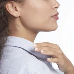 Histoire D'Or Boucles D'oreilles Pendantes Or Jaune Maximiliane Oxyde De Zirconium -Boucles d'oreilles pendantes Soldes Boutique B3OFJZW943 model0