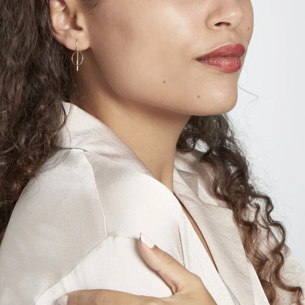 Histoire D'Or Boucles D'oreilles Pendantes Or Jaune Guda Oxyde De Zirconium 3 Histoire D'Or Boucles D'oreilles Pendantes Or Jaune Guda Oxyde De Zirconium – Image 3