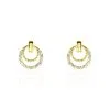Histoire D'Or Boucles D'oreilles Puces Or Jaune Oxydes De Zirconium