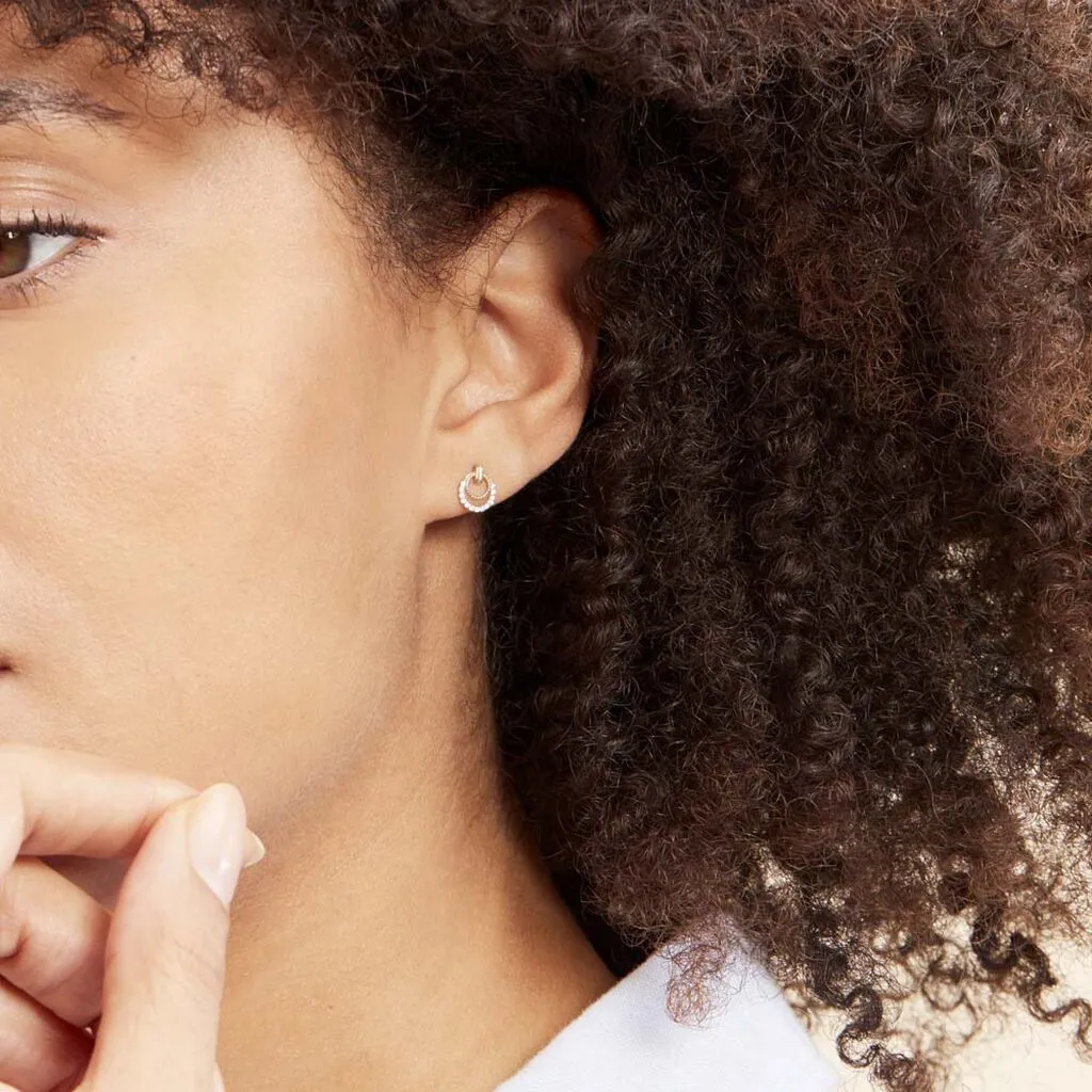 Histoire D'Or Boucles D'oreilles Puces Or Jaune Oxydes De Zirconium 3 Histoire D'Or Boucles D'oreilles Puces Or Jaune Oxydes De Zirconium – Image 3