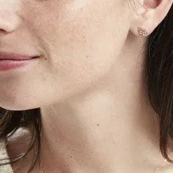 Histoire D'Or Boucles D'oreilles Puces Or Jaune Albizia Oxydes De Zirconium -Boucles d'oreilles pendantes Soldes Boutique B3OFJZW957 model0