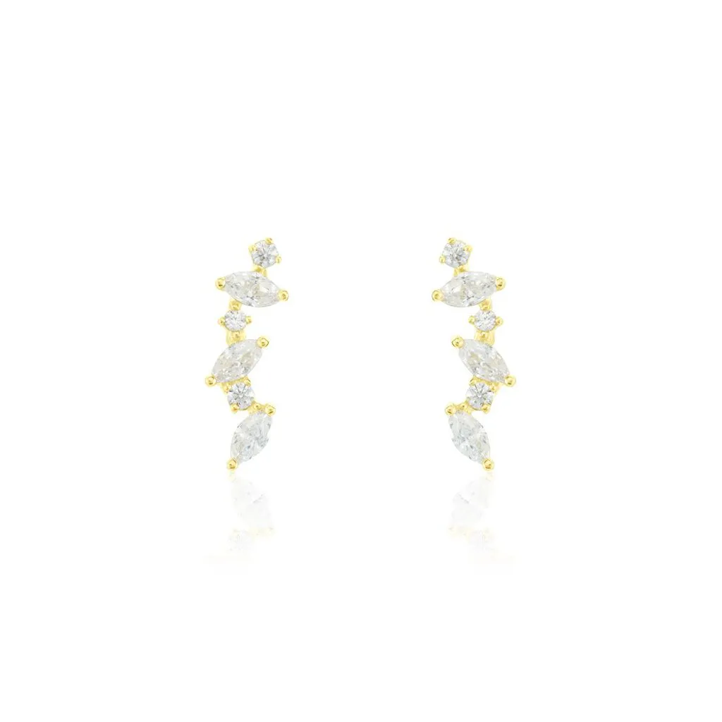 Histoire D'Or Boucles D'oreilles Puces Or Jaune Fortunella Oxydes De Zirconium 1 Histoire D'Or Boucles D'oreilles Puces Or Jaune Fortunella Oxydes De Zirconium