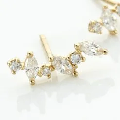 Histoire D'Or Boucles D'oreilles Puces Or Jaune Fortunella Oxydes De Zirconium 6 Histoire D'Or Boucles D'oreilles Puces Or Jaune Fortunella Oxydes De Zirconium -Boucles d'oreilles pendantes Soldes Boutique B3OFJZW965 view2