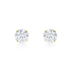 Histoire D'Or Boucles D'oreilles Puces Or Jaune Katherina Oxyde De Zirconium