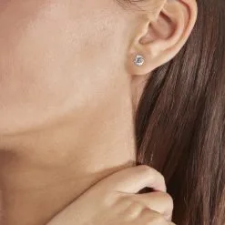 Histoire D'Or Boucles D'oreilles Puces Or Jaune Katherina Oxyde De Zirconium -Boucles d'oreilles pendantes Soldes Boutique B3OFJZW968 model0