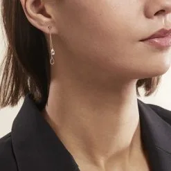 Histoire D'Or Bo Pendantes Or Jaune Emerika Oxyde De Zirconium -Boucles d'oreilles pendantes Soldes Boutique B3OFJZW973 model0