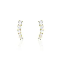Histoire D'Or Boucles D'oreilles Puces Or Jaune Anaca Oxydes De Zirconium