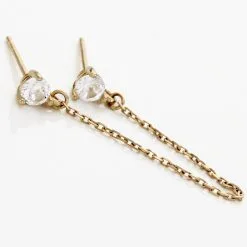 Histoire D'Or Boucle D'oreille Unitaire Pendante Viviette Or Jaune Oxyde -Boucles d'oreilles pendantes Soldes Boutique B3OFJZW979 view2