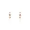 Histoire D'Or Boucles D'oreilles Puces Antonia Or Rose Morganite Et Diamant