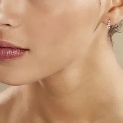 Histoire D'Or Boucles D'oreilles Puces Antonia Or Rose Morganite Et Diamant -Boucles d'oreilles pendantes Soldes Boutique B3OFRAS009 model0