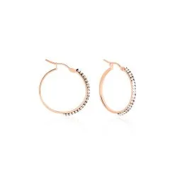 Histoire D'Or Créoles Sandrine Or Rose Strass