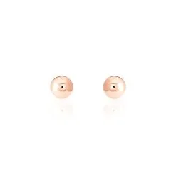 Histoire D'Or Boucles D'oreilles Puces Fidelia Boule Or Rose
