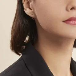 Histoire D'Or Créoles Dominae Or Rose -Boucles d'oreilles pendantes Soldes Boutique B3OFRW0033 model0