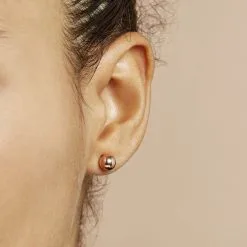 Histoire D'Or Boucles D'oreilles Puces Fidelia Boule Or Rose 9 Histoire D'Or Boucles D'oreilles Puces Fidelia Boule Or Rose -Boucles d'oreilles pendantes Soldes Boutique B3OFRW0038 model1