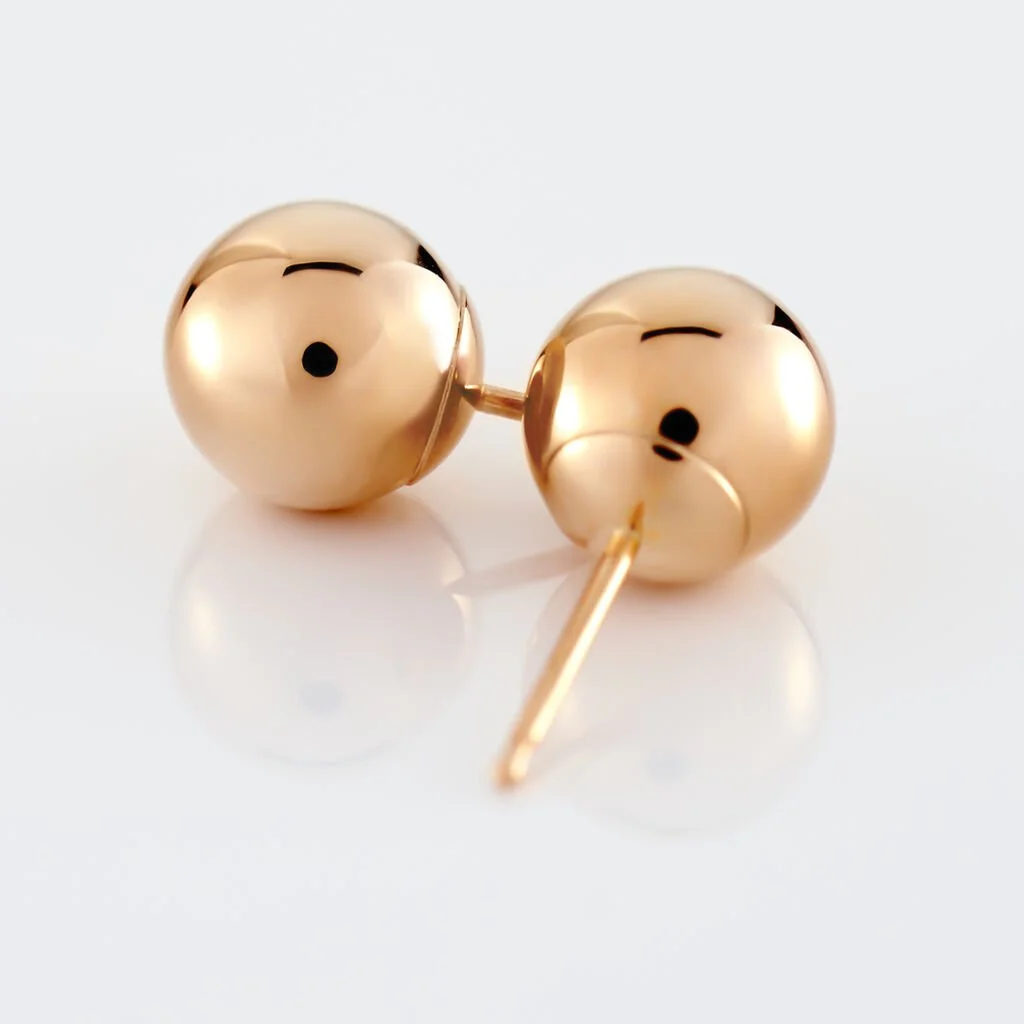 Histoire D'Or Boucles D'oreilles Puces Fidelia Boule Or Rose 3 Histoire D'Or Boucles D'oreilles Puces Fidelia Boule Or Rose – Image 3