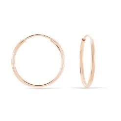 Histoire D'Or Créoles Dominae Or Rose -Boucles d'oreilles pendantes Soldes Boutique B3OFRW0043 view2