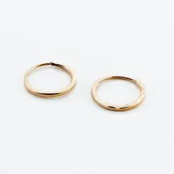 Histoire D'Or Créoles Valerina Or Rose -Boucles d'oreilles pendantes Soldes Boutique B3OFRW0061 view2