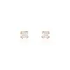 Histoire D'Or Boucles D'oreilles Puces Doreen Carre Or Rose Oxyde De Zirconium