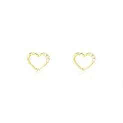 Histoire D'Or Boucles D'oreilles Puces Camomille Or Jaune Oxyde De Zirconium