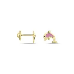 Histoire D'Or Boucles D'oreilles Puces Or Jaune Mael Smalto 4 Histoire D'Or Boucles D'oreilles Puces Or Jaune Mael Smalto -Boucles d'oreilles pendantes Soldes Boutique B7OEJW0124 view1