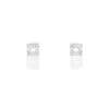 Histoire D'Or Boucles D'oreilles Puces Clavie Or Blanc Diamant