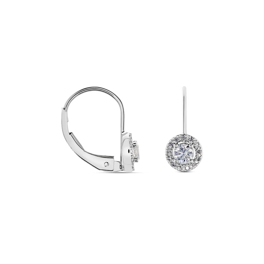 Histoire D'Or Boucles D'oreilles Pendantes Or Blanc Pauliina Diamants 2 Histoire D'Or Boucles D'oreilles Pendantes Or Blanc Pauliina Diamants – Image 2