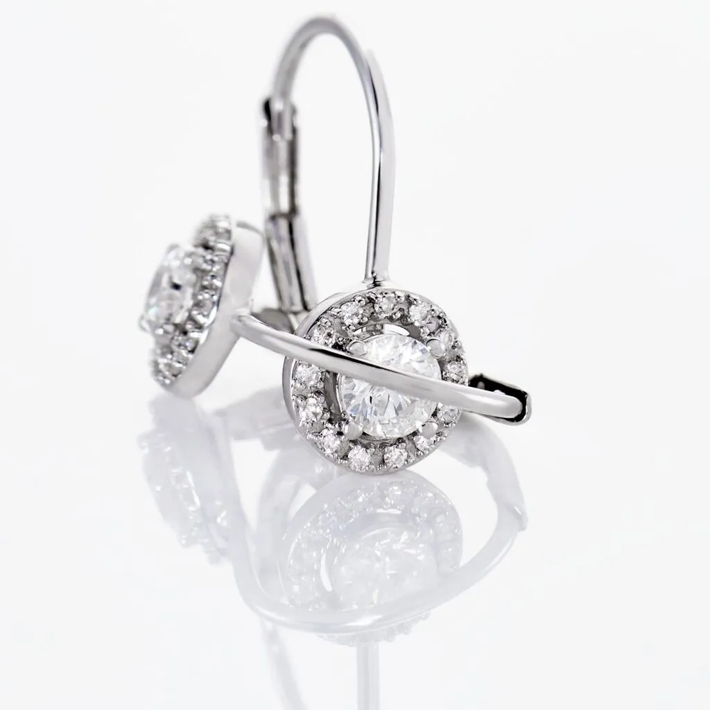 Histoire D'Or Boucles D'oreilles Pendantes Or Blanc Pauliina Diamants 3 Histoire D'Or Boucles D'oreilles Pendantes Or Blanc Pauliina Diamants – Image 3