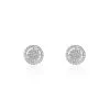 Histoire D'Or Boucles D'oreilles Puces Or Blanc Nawra Diamants Synthétiques