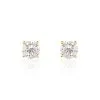 Histoire D'Or Boucles D'oreilles Puces Or Jaune Victoria Diamants