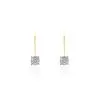 Histoire D'Or Boucles D'oreilles Pendantes Or Jaune Jonelle Diamants