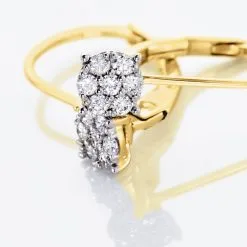 Histoire D'Or Boucles D'oreilles Pendantes Or Jaune Jonelle Diamants -Boucles d'oreilles pendantes Soldes Boutique B7OFJDW02P view2