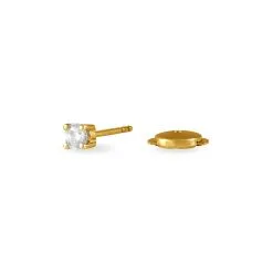 Histoire D'Or Boucles D'oreilles Puces Clavie Or Jaune Diamant 6 Histoire D'Or Boucles D'oreilles Puces Clavie Or Jaune Diamant -Boucles d'oreilles pendantes Soldes Boutique B7OFJDW989 view2