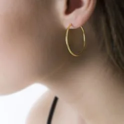 Histoire D'Or Créoles Valencina Or Jaune -Boucles d'oreilles pendantes Soldes Boutique B7OFJW00QO model0