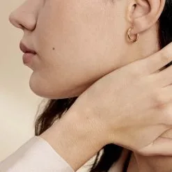 Histoire D'Or Créoles Verania Or Jaune -Boucles d'oreilles pendantes Soldes Boutique B7OFJW00R6 model1