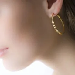 Histoire D'Or Créoles Verania Or Jaune -Boucles d'oreilles pendantes Soldes Boutique B7OFJW00R7 model0