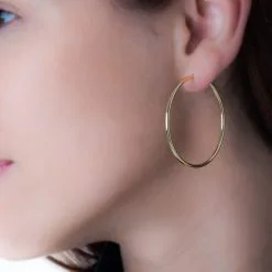 Histoire D'Or Créoles Verania Or Jaune -Boucles d'oreilles pendantes Soldes Boutique B7OFJW00R8 model0