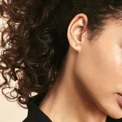 Histoire D'Or Boucles D'oreilles Puces Or Jaune Fidelia -Boucles d'oreilles pendantes Soldes Boutique B7OMJW0220 model0