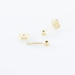 Histoire D'Or Boucles D'oreilles Puces Or Jaune Fidelia -Boucles d'oreilles pendantes Soldes Boutique B7OMJW0220 view2