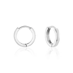 Histoire D'Or Créoles Argent Blanc Eleanora