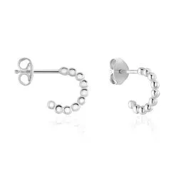 Histoire D'Or Créoles Aika Argent Blanc