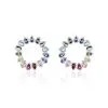 Histoire D'Or Boucles D'oreilles Puces Argent Blanc Ethem Oxydes Spinelles