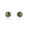 Histoire D'Or Boucles D'oreilles Puces Argent Blanc Acacia Ambre