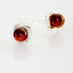 Histoire D'Or Boucles D'oreilles Puces Argent Blanc Joude Ambre -Boucles d'oreilles pendantes Soldes Boutique FAOFBIY112 view2