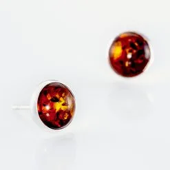 Histoire D'Or Boucles D'oreilles Puces Argent Blanc Majdeline Ambre -Boucles d'oreilles pendantes Soldes Boutique FAOFBIY143 view2