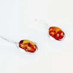 Histoire D'Or Boucles D'oreilles Pendantes Hilda Argent Blanc Ambre -Boucles d'oreilles pendantes Soldes Boutique FAOFBIY178 view2