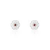 Histoire D'Or Boucles D'oreilles Puces Argent Blanc Aeson Ambre