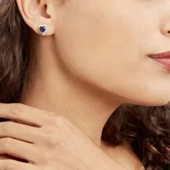 Histoire D'Or Boucles D'oreilles Puces Argent Blanc Sphinx Pierres -Boucles d'oreilles pendantes Soldes Boutique FAOFBLB002 model0