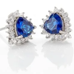 Histoire D'Or Boucles D'oreilles Puces Argent Blanc Sphinx Pierres -Boucles d'oreilles pendantes Soldes Boutique FAOFBLB002 view3